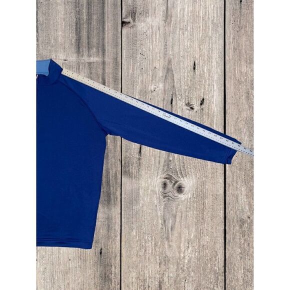 Peter Millar Sweater Men’s Size XL Pullover Quarter Zip Sweatshirt Seaside Blue - Picture 6 of 7